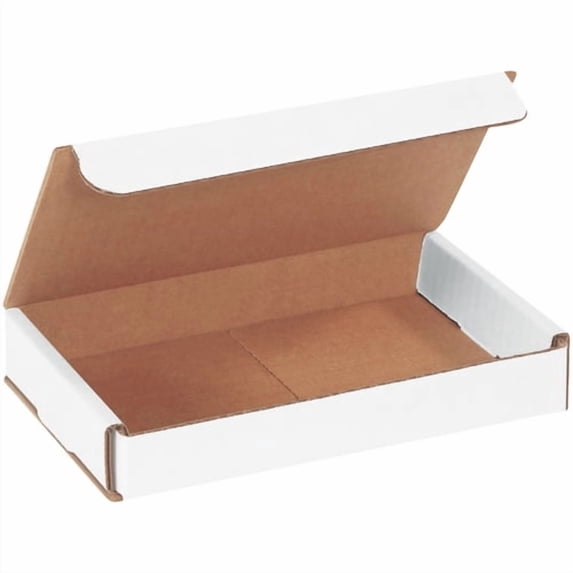Corrugated Mailers, 7" x 5" x 1", White, 50/Bundle (M751)