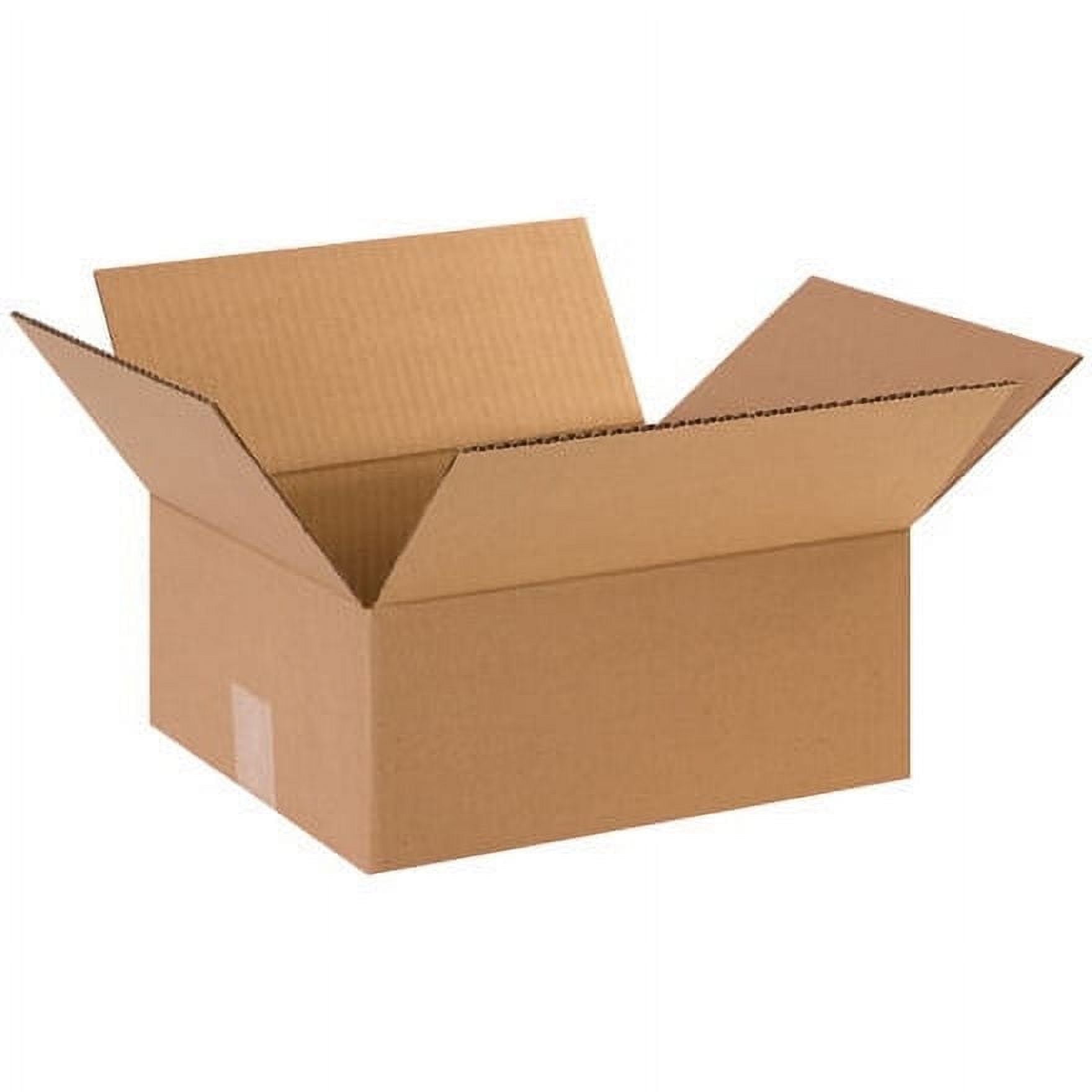 ShippingSuppliesByMail Flat Corrugated Boxes ECT-32, 12 x 10 x 5", 25/Case