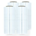 thumbnail image 1 of SSBM Blown Hand Stretch Wrap 12 Inch x 1500 Feet 80 Gauge 4 Rolls Clear Self-Clinging Blown Film for Secure Packaging & Moving, 1 of 8