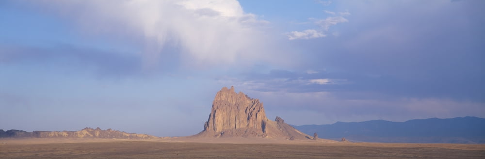 Shiprock Peak New Mexico Canvas Art - Panoramic Images (36 x 12)