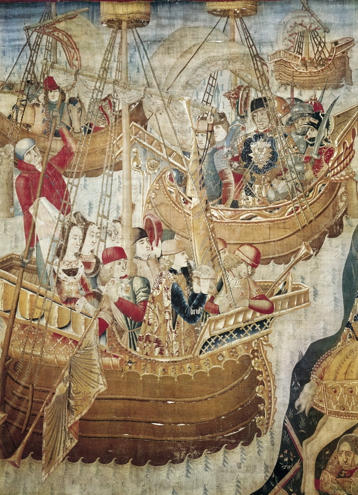 Ships (15Th C Canvas Art - (18 x 24)
