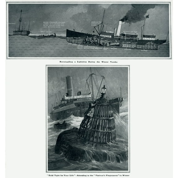 Ships During Winter Months By G. H. Davis Poster Print By ?? Illustrated London News Ltdmary Evans