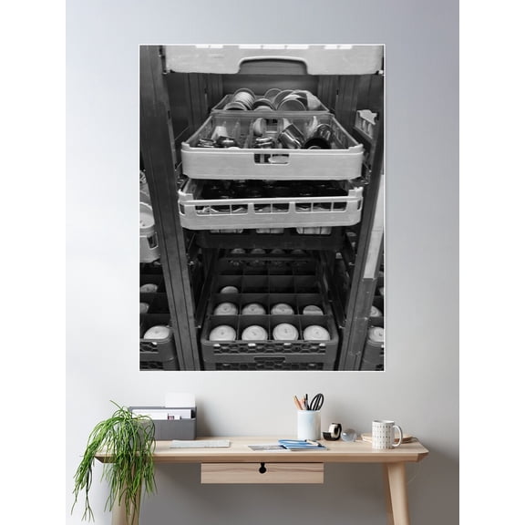Ships Kitchen Dishes Poster Wall Art, Modern Wall Decor For Living Room Bedroom, 8x12 UNFRAMED