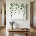 thumbnail image 1 of Ships Next Day Canvas Wall Art 10"x10", Eucalyptus Leaves Wood Framed Canvas Print Painting, Teal Botanical Summer Watercolor Ready to Hang Small Picture Wall Decor for Home Kitchen Nursery Office, 1 of 9