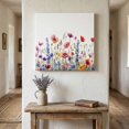 thumbnail image 1 of Ships Next Day Canvas Wall Art 10"x10",Pastoral Spring Floral Wood Framed Canvas Print Painting,Elegant Summer Flower Botanical Ready to Hang Small Picture Wall Decor for Home Kitchen Nursery Office, 1 of 9