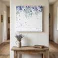 thumbnail image 1 of Ships Next Day Canvas Wall Art 12"x12", Purple Botanical Wood Framed Canvas Print Painting, Spring Weeping Eucalyptus Leaves Ready to Hang Small Picture Wall Decor for Home Kitchen Dining Room Office, 1 of 9