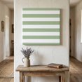 thumbnail image 1 of Ships Next Day Canvas Wall Art 12"x12", Sage Green Striped Wood Framed Canvas Print Painting, Farmhouse Sage Green Stripes Ready to Hang Small Picture Wall Decor for Home Kitchen Dining Room Office, 1 of 9