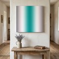 thumbnail image 1 of Ships Next Day Canvas Wall Art 16"x16", Gray Teal Green Wood Framed Canvas Print Painting, Modern Gradient Geometric Ready to Hang Picture Wall Decor for Home Bedroom Kitchen Office, 1 of 9