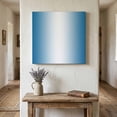 thumbnail image 1 of Ships Next Day Canvas Wall Art 8"x8", Blue Ombre Wood Framed Canvas Print Painting, Blue White Gradient Modern Abstract Art Ready to Hang Small Picture Wall Decor for Home Bathroom Nursery Kitchen, 1 of 9