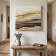 thumbnail image 1 of Ships Next Day Canvas Wall Art 8"x8", Marble Brown Gold Wood Framed Canvas Print Painting, Abstract Watercolor Geometric Rock Ready to Hang Small Picture Wall Decor for Home Bathroom Nursery Kitchen, 1 of 9