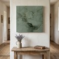thumbnail image 1 of Ships Next Day Canvas Wall Art 8"x8", Sage Green Marble Wood Framed Canvas Print Painting, Modern Abstract Art Ink Painting Ready to Hang Small Picture Wall Decor for Home Bathroom Nursery Kitchen, 1 of 9