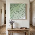 thumbnail image 1 of Ships Next Day Canvas Wall Art 8"x8",Sage Green Ombre Wood Framed Canvas Print Painting,Modern Geometric Abstract Art Aesthetics Ready to Hang Small Picture Wall Decor for Bathroom Nursery Kitchen, 1 of 9