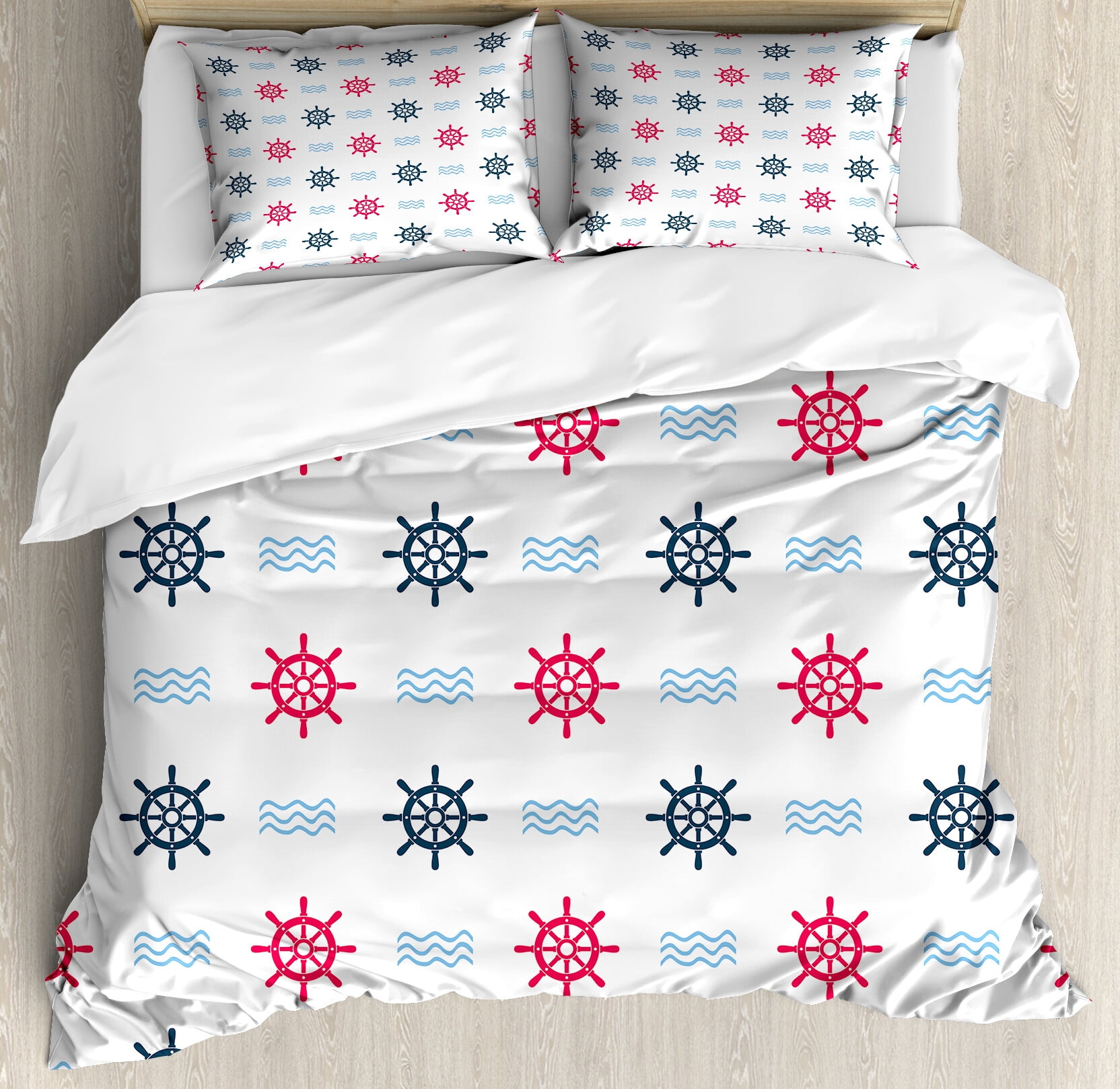Set Of 2 Dressed Pillows With Steering Wheel Fabric Bubbles – Various Colors, Machine Washable