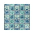 thumbnail image 1 of Ships Wheel Head Scarf, Ships Wheel Turquoise, Head Wrap, 3 Sizes, by Ambesonne, 1 of 2