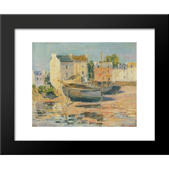 Ships at Port 20x24 Framed Art Print by Gustave Loiseau