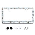 thumbnail image 1 of Ships on Striped Background License Plate Frames for Women Men Car Plate Holder Cover Metal Tag Aluminum Car Accessories Front Rear Plate Decor, 1 of 6
