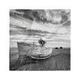 thumbnail image 1 of Shipwreck Head Scarf, Wooden Boat on Beach Dusk, Head Wrap, 3 Sizes, by Ambesonne, 1 of 2