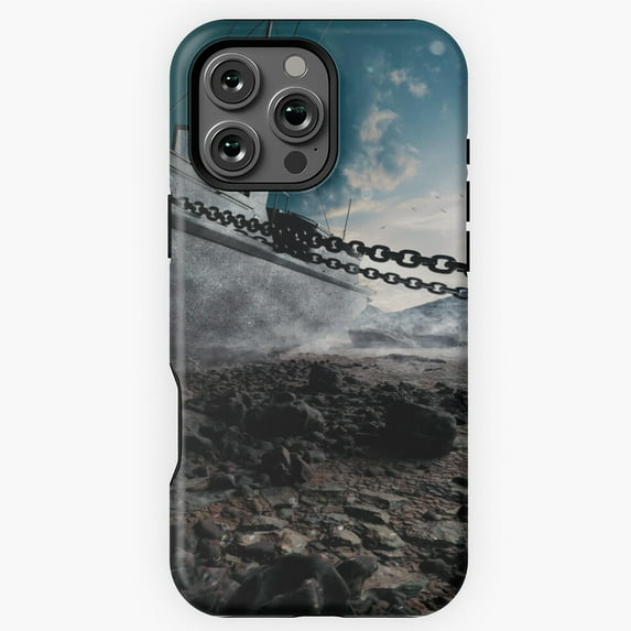 Shipwreck Nautical Maritime Art Phone Case for iPhone 16 15 14 13 12 11 Pro Max