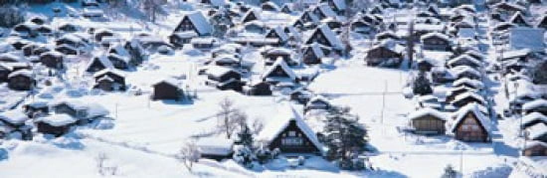 Shirakawagou Gifu Japan Canvas Art - Panoramic Images (18 x 6)