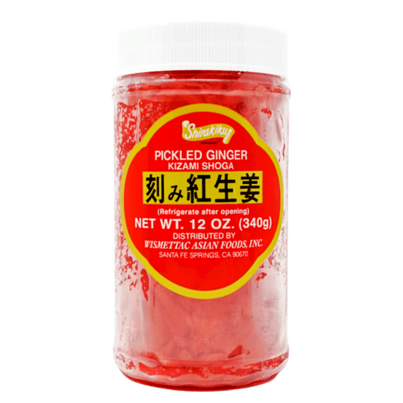 Shirakiku Brand Pickled Ginger, Kizami Shoga, 12 oz. Jar