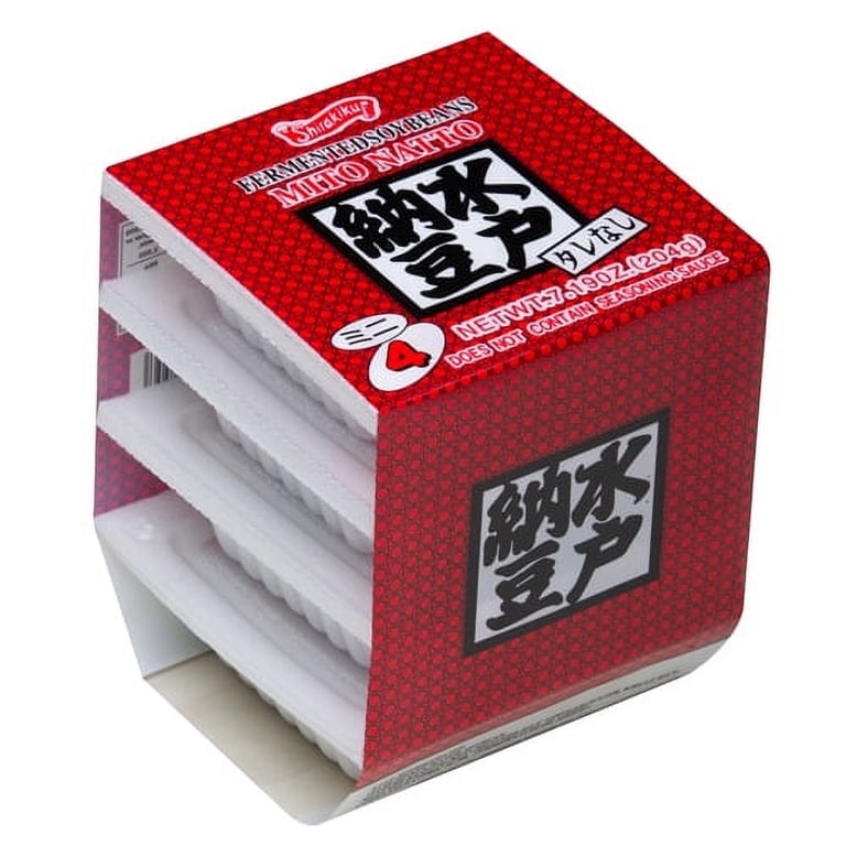 Shirakiku Brand Mito Natto, Frozen Fermented Soy Beans, 204g (4