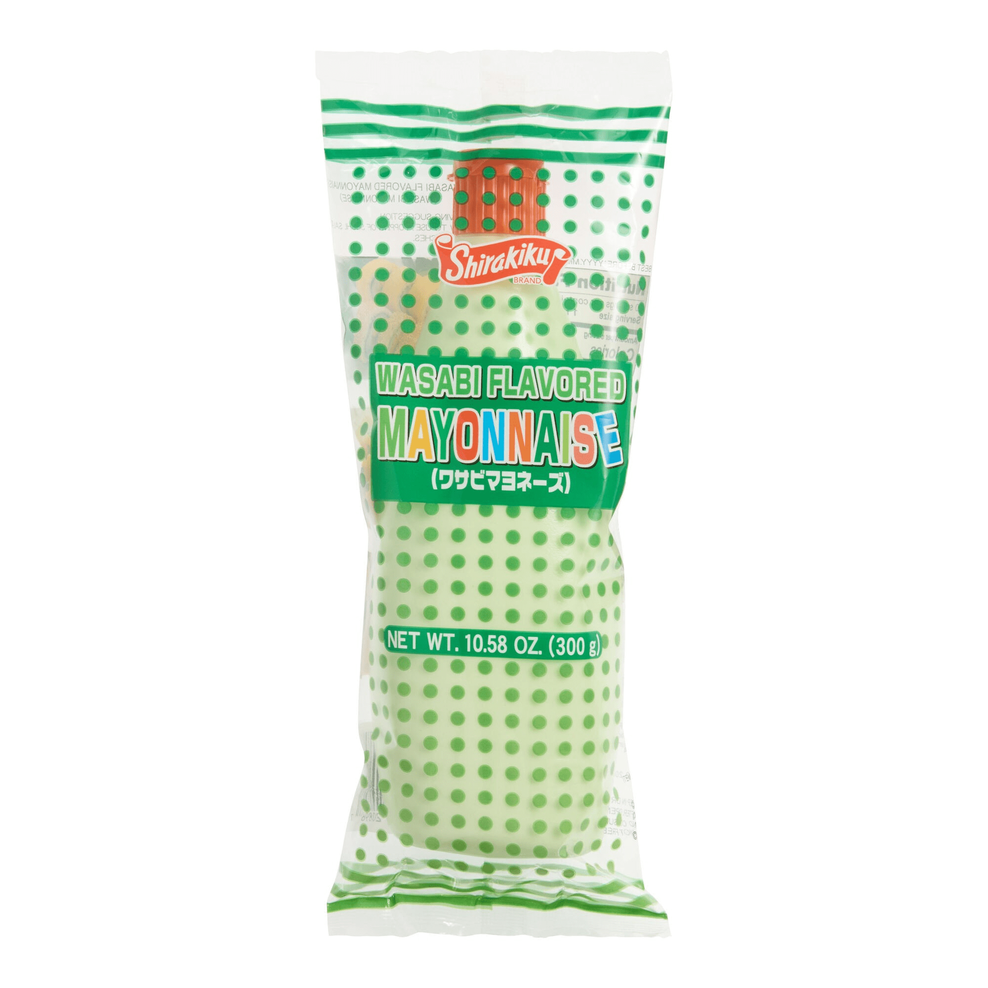 Shirakiku Wasabi Mayonnaise 10.58oz, Plastic Squeeze Bottle