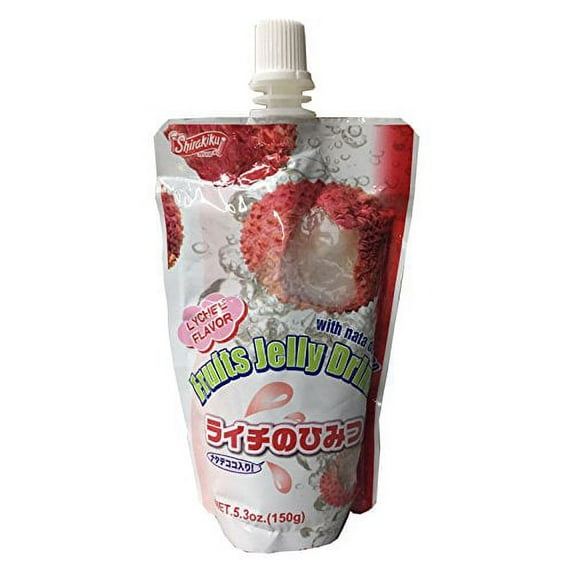Shirakiku Fruits Jelly Drink 5.3 oz (2 Pack) (Lychee)