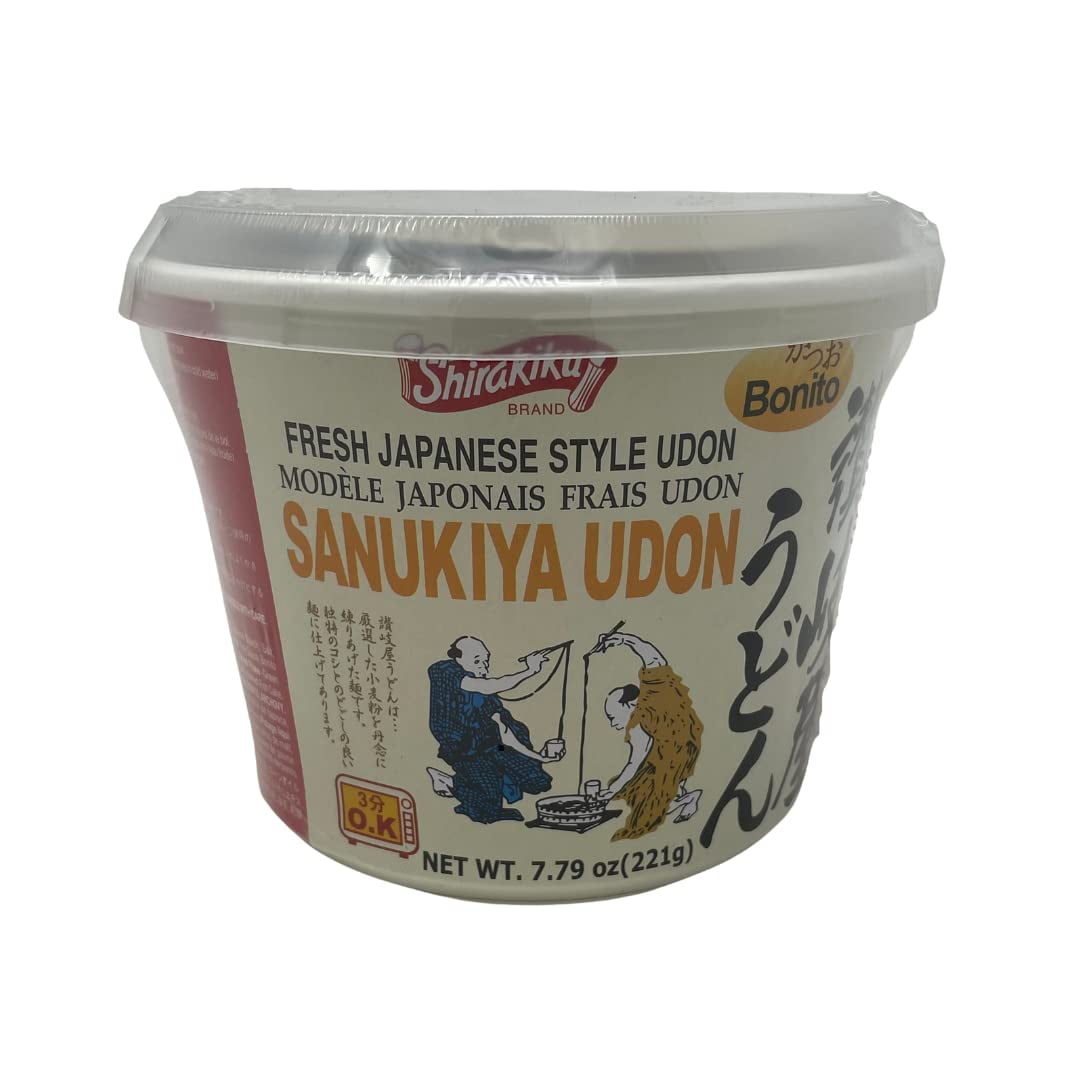 Shirakiku Japanese Udon noodle Microwavable Stir Fry Noodle Cup Wheat Flour, Soy Sauce