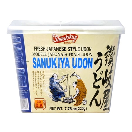 Shirakiku Sanukiya Udon Noodle Soup Bowl 7.76 oz 2 each Pack of 4