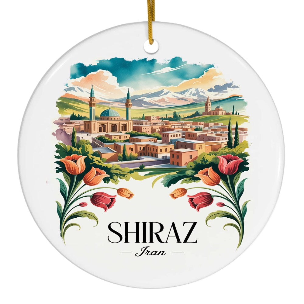 Iran Shop Sign Shiraz Vacation Travel Souvenir, Iran Christmas Keepsake Ornament ...