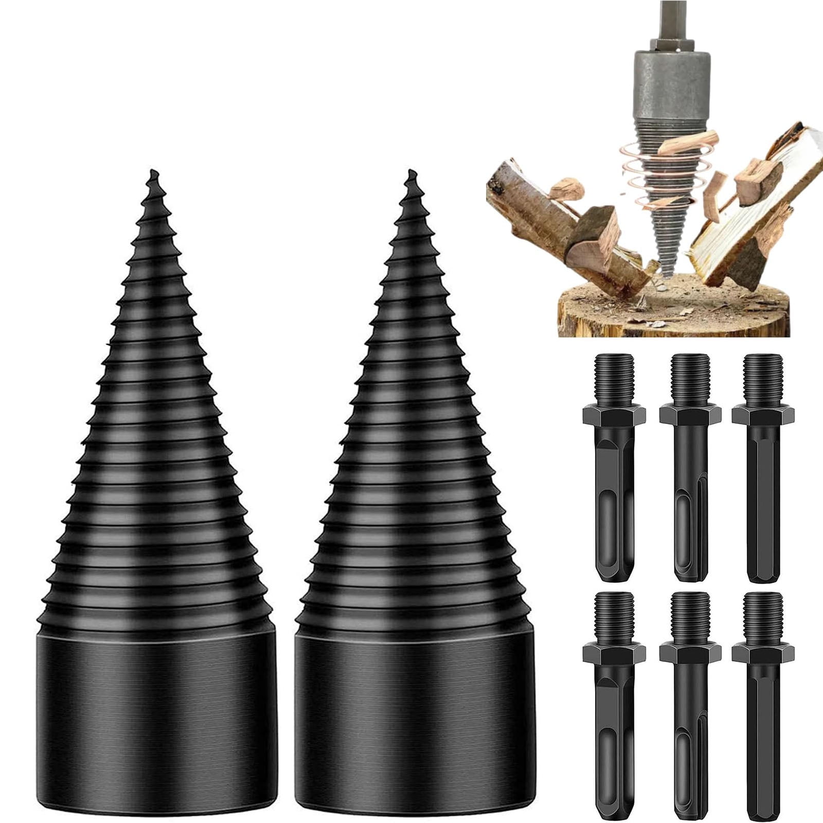 Firewood splitting drill bit discount