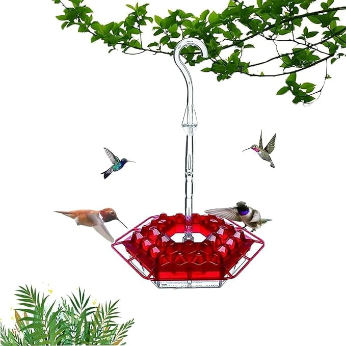 Shirem Hummingbird Feeder: 2024 Red Hummingbird Feeders for Outdoors