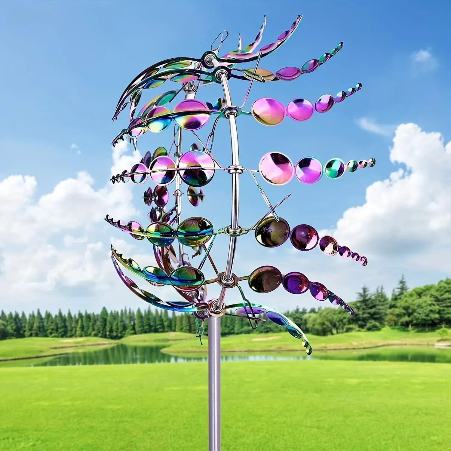 Shirem Magical Metal Windmill, Wind Sculptures & Spinners, 3D