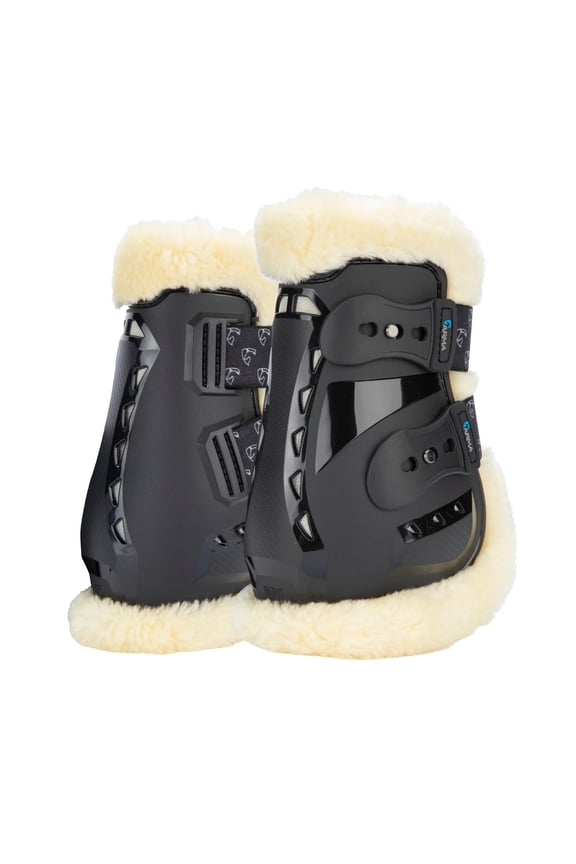Shires ARMA Carbon Pro SupaFleece Fetlock Boots - High Impact Protection for Horses Black / Full