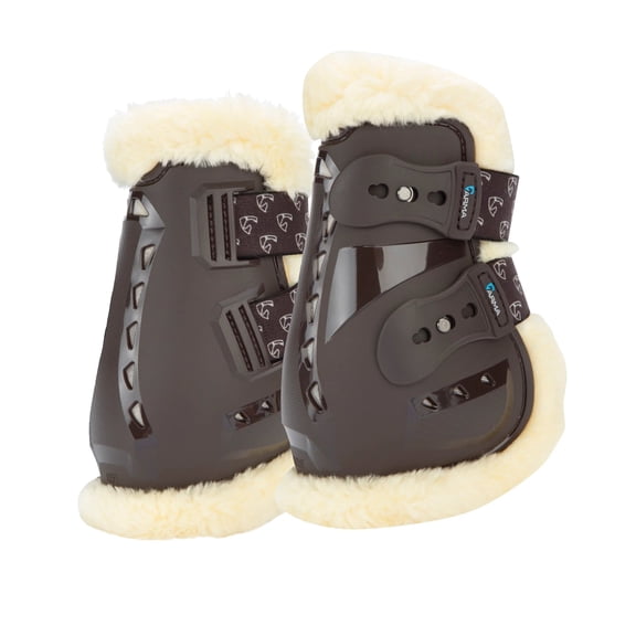 Shires ARMA Carbon Pro SupaFleece Fetlock Boots - High Impact Protection for Horses Brown / Cob