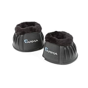 Shires Arma Overreach Fleece Bell Boots Ultimate Hoof Protection Black / Pony