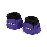 Shires Arma Overreach Fleece Bell Boots Ultimate Hoof Protection Purple / Pony