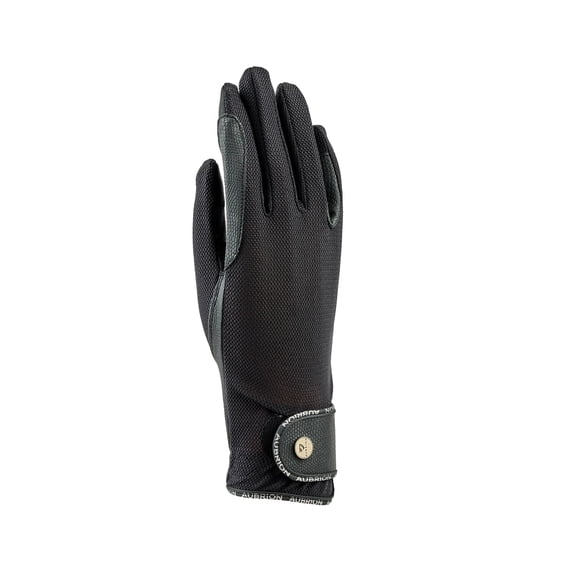 Shires Aubrion Liberty Hyperflex Riding Gloves - Breathable High-Stretch Grip - Multiple Sizes Black / L