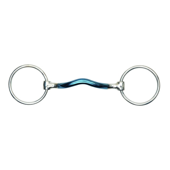 Shires Blue Alloy Loose Ring with Mullen Mouth #6357 5"