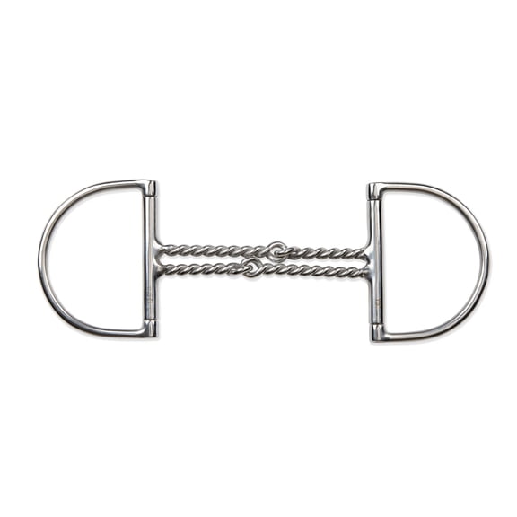 Shires Curved Hunter Dee Double Twisted Wire Stainless Steel Horse Bit - Multiple Sizes 5.5