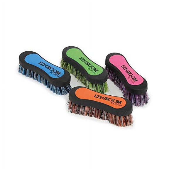 Shires Ezi-Groom Grip Face Brush Lime Small