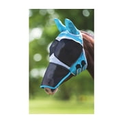Shires Fine Mesh Fly Mask with Ears & Nose Full, Teal