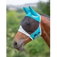 thumbnail image 1 of Shires Fine Mesh Fly Mask with Ears Teal XSmall Pony, 1 of 2