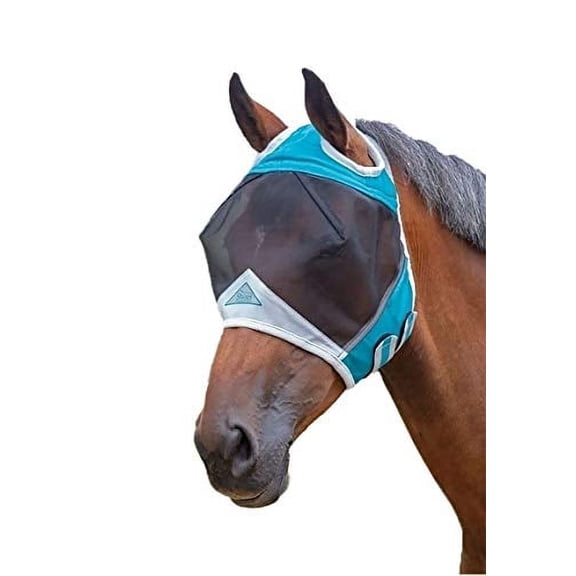 Shires Equine Fly Mask with UV Protection  Ear Holes - Protect Your Horse!