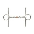 thumbnail image 1 of Shires Full Cheek Snaffle With Copper Peanut Bit Stainless Steel 4.5", 1 of 1