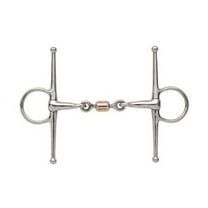 Shires Full Cheek Snaffle With Copper Peanut Bit Stainless Steel 5.5"