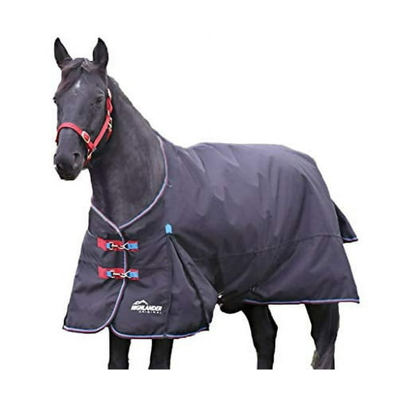 Shires Highlander Plus 200g Standard Neck Turnout Blanket Black 78"