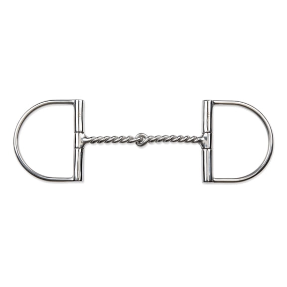 Shires Hunter Dee Bit with Twisted Wire Mouthpiece - Stainless Steel - Multiple Sizes 5.5