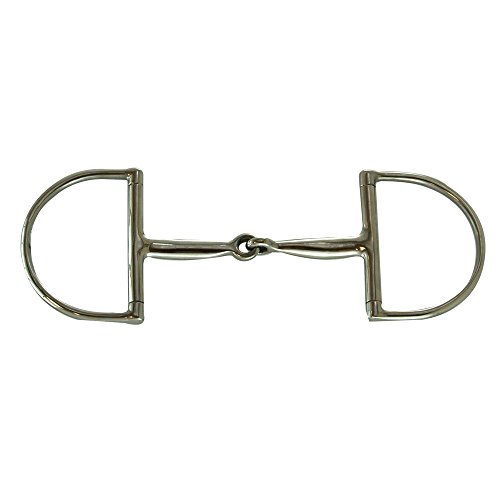 Shires Hunter Dee Slow Twist Snaffle Bit Stainless Steel 4.5"