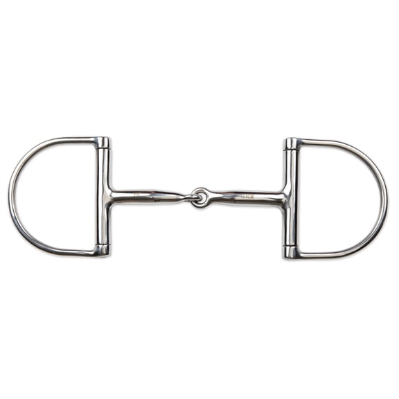 Shires Hunter Dee Snaffle Bit - Stainless Steel English Horse Bit - Multiple Sizes 4.5